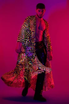 Neon Pulsar Unisex Mesh Duster Bad732