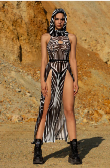 Vertigo Hooded Dress bad053 3