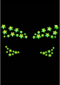 Glow-in-the-dark Face Jewels EYE045 2