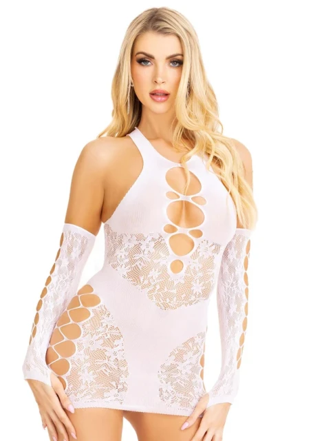 Jurk White Flower 86129