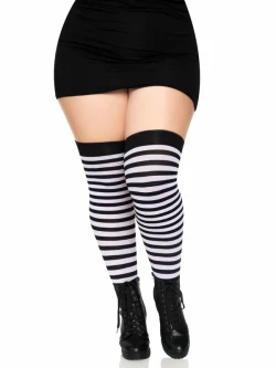 Striped Thigh Highs 6005X 1