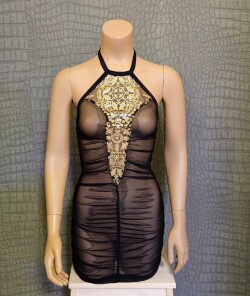 Jurk Gouden Pailletten MDA463 1