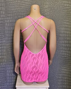 Neon Roze Jurk MDA469 2