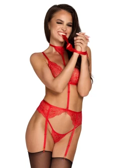Rood Kanten Set Kiss243 3