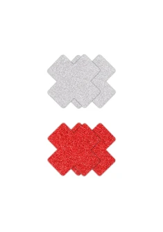 Glitter Cross Tepelstickers 19169 1
