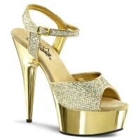 Gouden Glitter Sandaal Del609-Gold 1