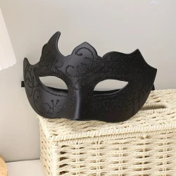 Zwart Heren Masker Schimara4